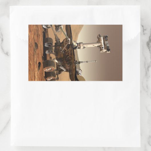 Mars Rover Rechthoekige Sticker (Tas)