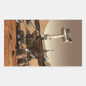 Mars Rover Rechthoekige Sticker (Voorkant)