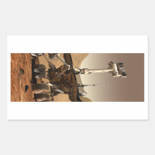 Mars Rover Rechthoekige Sticker