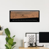 Mars Rover Spirit's bestemming: Columbia Hills Poster (Thuiskantoor)