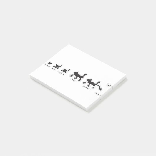 Mars Rovers Family Portret Post-it® Notes (Schuin)