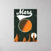 Mars ruimtekunst canvas afdruk (Voorkant)