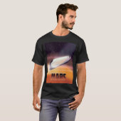 Mars ruimteposter t-shirt (Voorkant volledig)