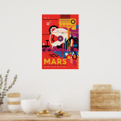 Mars  ruimteseivelposter poster (Keuken)