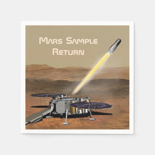 Mars Sample Return Paper Napkin Servet (Voorkant)