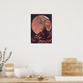 Mars Science Fiction Canals Poster (Keuken)