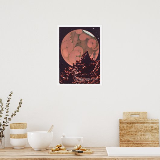  Mars Science Fiction Canals Poster (Keuken)