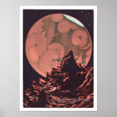  Mars Science Fiction Canals Poster (Voorkant)