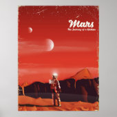 Mars Science fiction vintage poster (Voorkant)