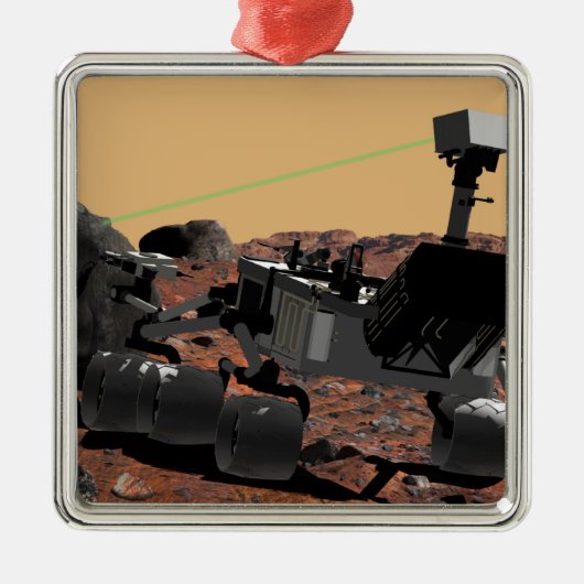 Mars Science Laboratory 3 Metalen Ornament (Voorkant)