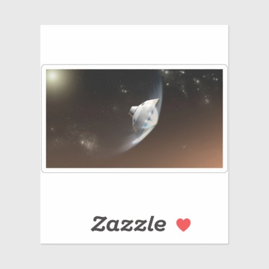 Mars Science Laboratory Aeroshell Capsule 2 Sticker (Vel)