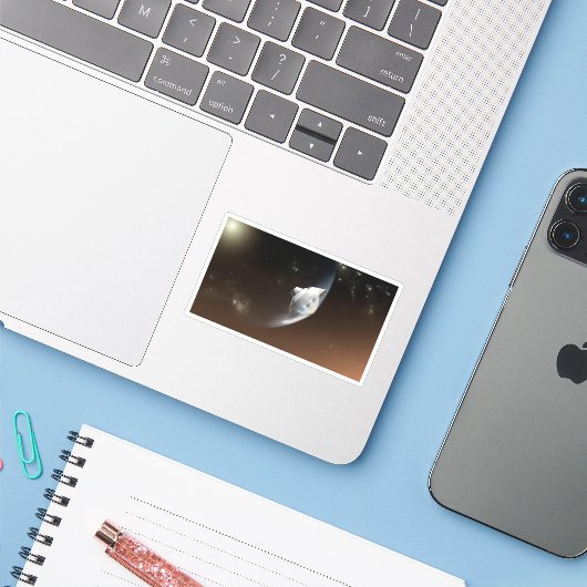 Mars Science Laboratory Aeroshell Capsule 2 Sticker (Laptop met iPhone)