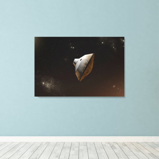 Mars Science Laboratory Aeroshell Capsule Canvas Afdruk (Insitu (Houten vloer))