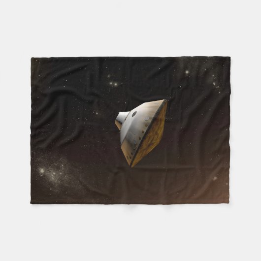 Mars Science Laboratory Aeroshell Capsule Fleece Deken (Voorkant (Horizontaal))
