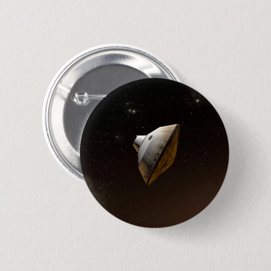 Mars Science Laboratory Aeroshell Capsule Ronde Button 5,7 Cm (Voorkant /achterkant)