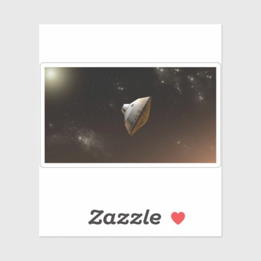 Mars Science Laboratory Aeroshell Capsule Sticker (Vel)