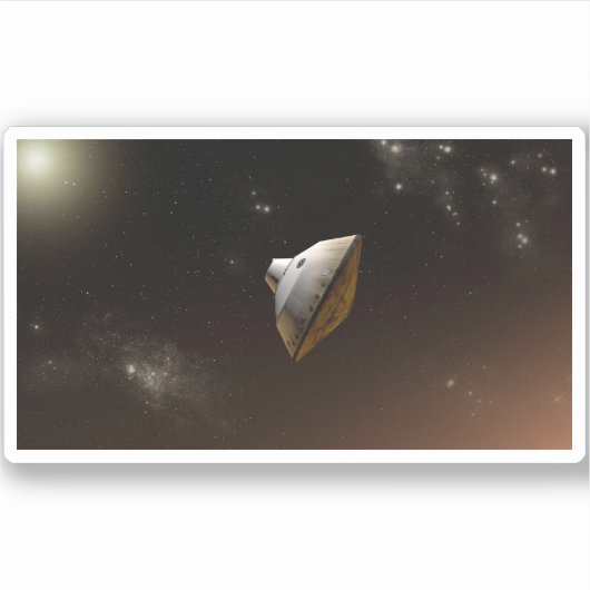 Mars Science Laboratory Aeroshell Capsule Sticker (Voorkant)