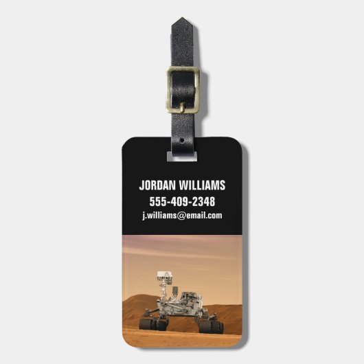 Mars Science Laboratory Curiosity Rover. 2 Bagagelabel (Voorkant verticaal)