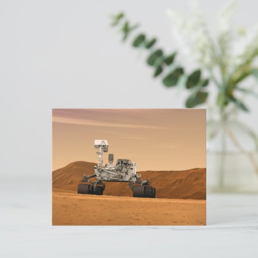 Mars Science Laboratory Curiosity Rover. 2 Briefkaart (Staand voorkant)