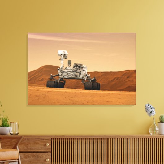 Mars Science Laboratory Curiosity Rover. 2 Canvas Afdruk (Insitu (Woonkamer))
