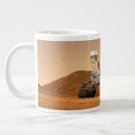 Mars Science Laboratory Curiosity Rover. 2 Grote Koffiekop<br><div class="desc">Cadeau Artistiek concept van Mars Science Laboratory Curiosity rover,  een mobiele robot voor het onderzoeken van Mars' vermogen om microbieel leven op peil te houden.</div>