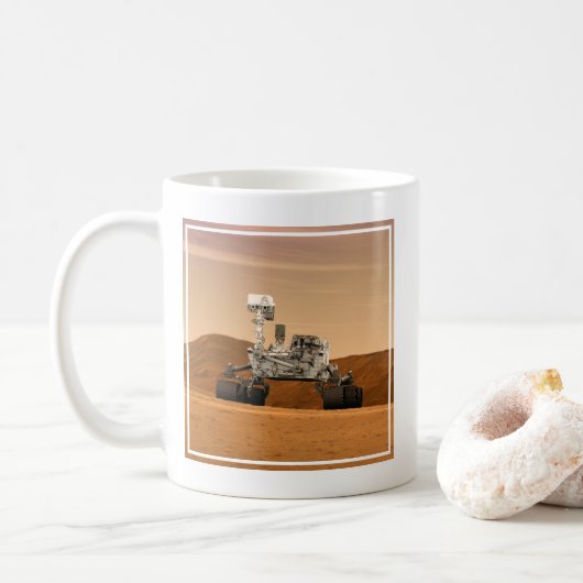 Mars Science Laboratory Curiosity Rover. 2 Koffiemok (Met donut)