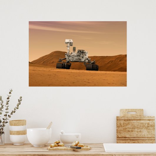 Mars Science Laboratory Curiosity Rover. 2 Poster (Keuken)