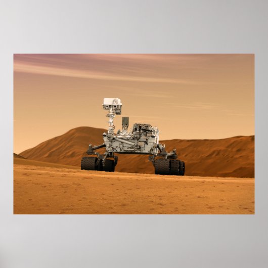 Mars Science Laboratory Curiosity Rover. 2 Poster (Voorkant)