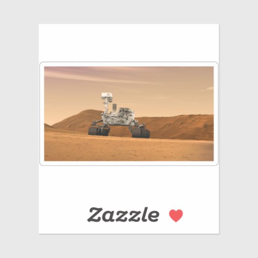 Mars Science Laboratory Curiosity Rover. 2 Sticker (Vel)