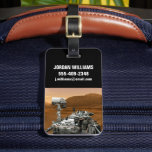 Mars Science Laboratory Curiosity Rover. 3 Bagagelabel<br><div class="desc">Cadeau Artistiek concept van Mars Science Laboratory Curiosity rover,  een mobiele robot voor het onderzoeken van Mars' vermogen om microbieel leven op peil te houden.</div>