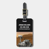 Mars Science Laboratory Curiosity Rover. 3 Bagagelabel (Voorkant verticaal)