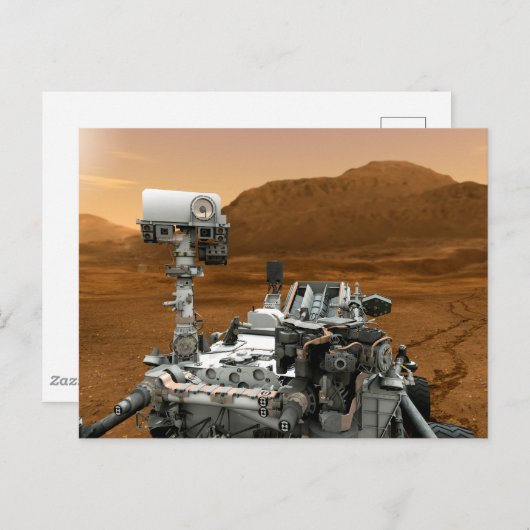 Mars Science Laboratory Curiosity Rover. 3 Briefkaart (Voorkant / Achterkant)