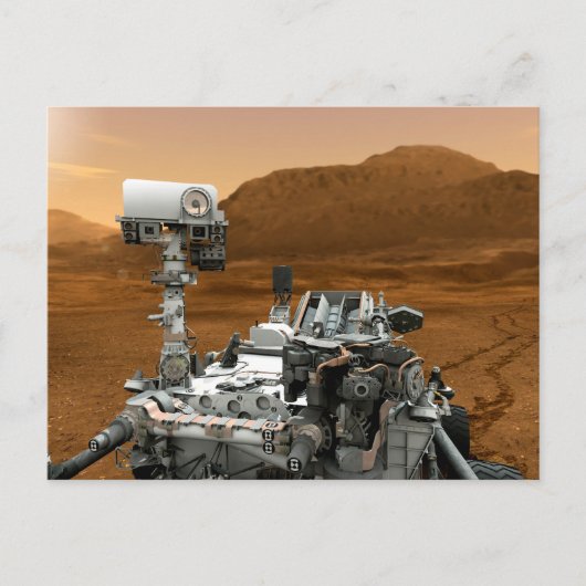 Mars Science Laboratory Curiosity Rover. 3 Briefkaart (Voorkant)