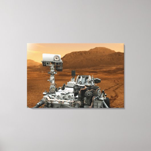 Mars Science Laboratory Curiosity Rover. 3 Canvas Afdruk (Voorkant)
