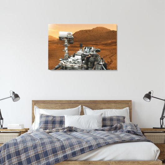 Mars Science Laboratory Curiosity Rover. 3 Canvas Afdruk (Insitu (Slaapkamer))
