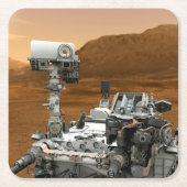 Mars Science Laboratory Curiosity Rover. 3 Kartonnen Onderzetters (Voorkant)