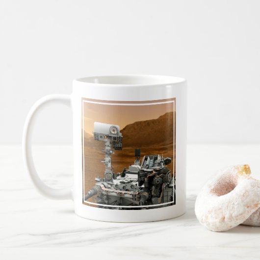 Mars Science Laboratory Curiosity Rover. 3 Koffiemok (Met donut)