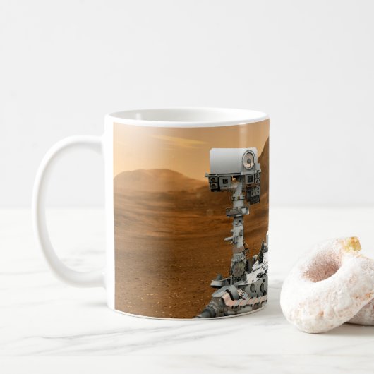 Mars Science Laboratory Curiosity Rover. 3 Koffiemok (Met donut)