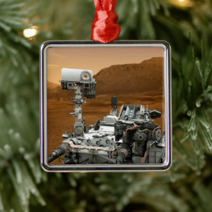 Mars Science Laboratory Curiosity Rover. 3 Metalen Ornament