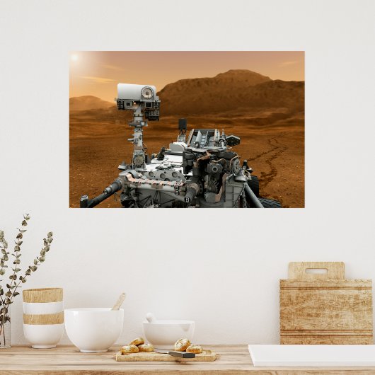 Mars Science Laboratory Curiosity Rover. 3 Poster (Keuken)