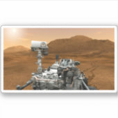 Mars Science Laboratory Curiosity Rover. 3 Sticker (Voorkant)