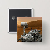 Mars Science Laboratory Curiosity Rover. 3 Vierkante Button 5,1 Cm (Voorkant /achterkant)