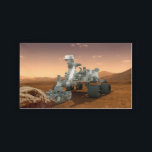 Mars Science Laboratory Curiosity Rover. 4 Acryl Dienblad<br><div class="desc">Cadeau Artistiek concept van Mars Science Laboratory Curiosity rover, een mobiele robot voor het onderzoeken van Mars' vermogen om microbieel leven op peil te houden. In dit afbeelding onderzoekt de rover een rots op Mars met een set gereedschappen aan het uiteinde van de arm van de rover, die ongeveer 7...</div>