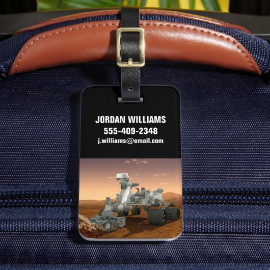 Mars Science Laboratory Curiosity Rover. 4 Bagagelabel (Voorkant Insitu 2)