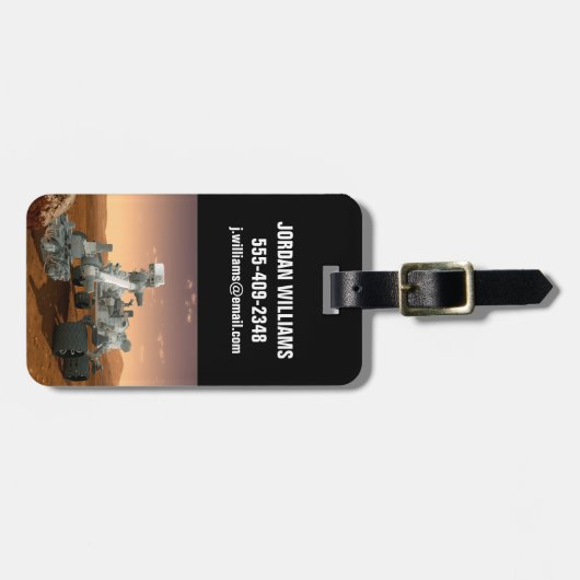 Mars Science Laboratory Curiosity Rover. 4 Bagagelabel (Voorkant horizontaal)