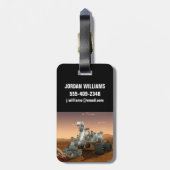 Mars Science Laboratory Curiosity Rover. 4 Bagagelabel (Achterkant verticaal)