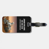 Mars Science Laboratory Curiosity Rover. 4 Bagagelabel (Achterkant horizontaal)