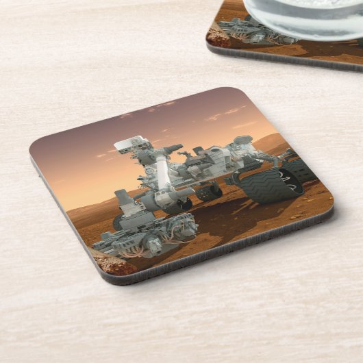 Mars Science Laboratory Curiosity Rover. 4 Bier Onderzetter (Linkerzijde)