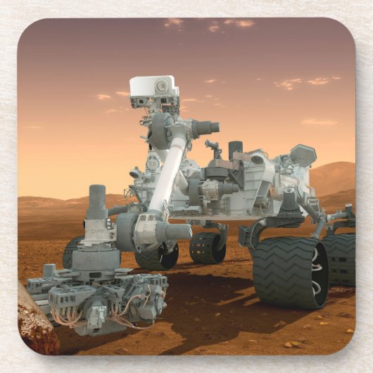 Mars Science Laboratory Curiosity Rover. 4 Bier Onderzetter (Voorkant)