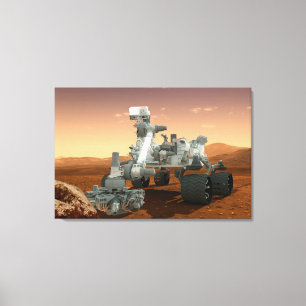Mars Science Laboratory Curiosity Rover. 4 Canvas Afdruk